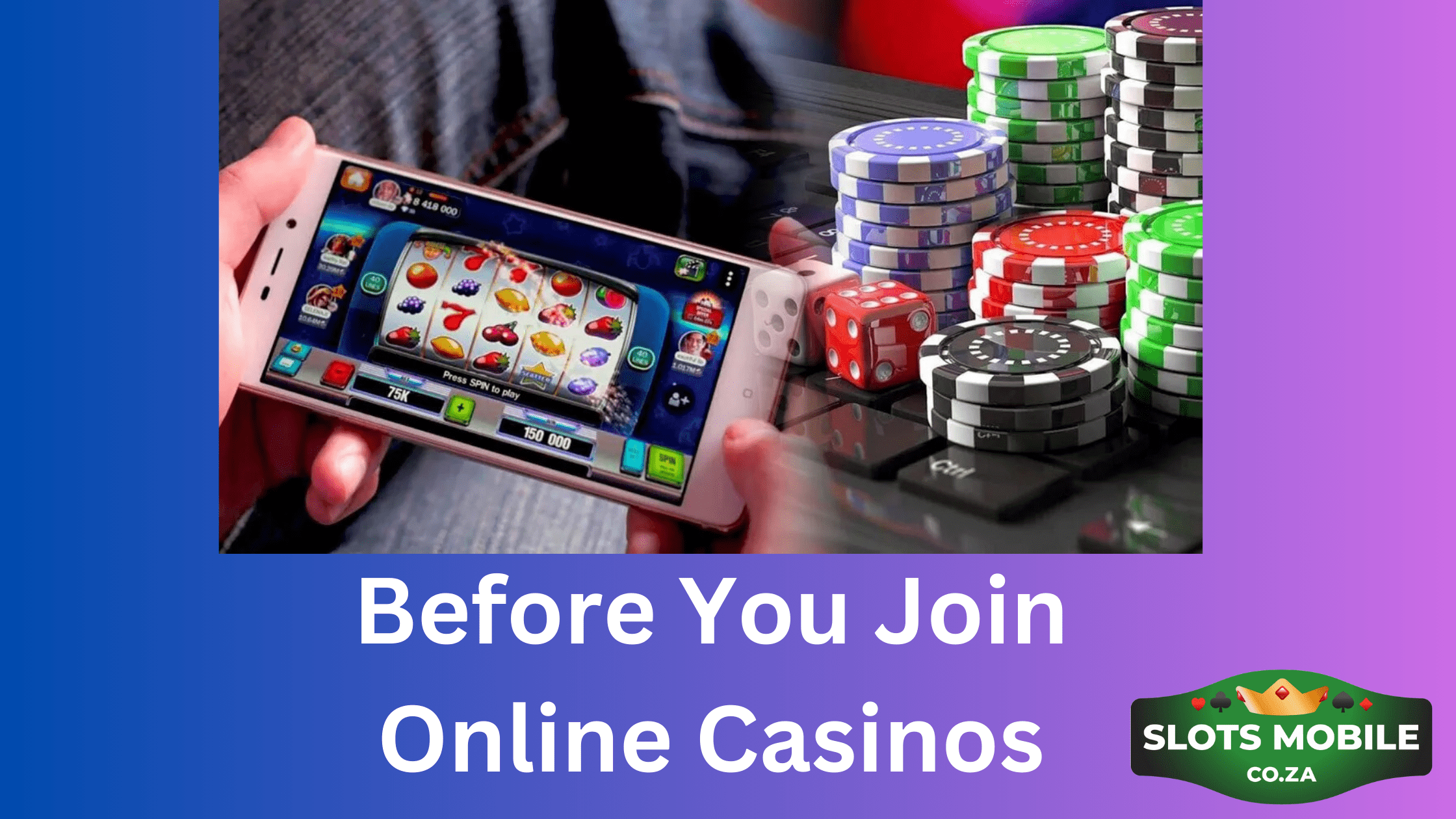 Before you join online casinos