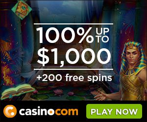 Casino.com South Africa 100% Bonus up to $1000 Plus 200 Free Spins