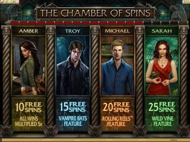 Chamber of Spins Bonus Features