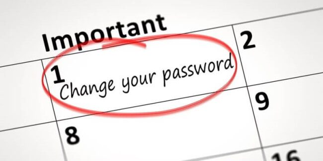 Change the password regularly