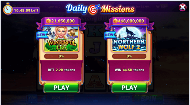 Daily Missions at GSN Casino