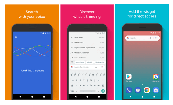 Google Go App- The perfect lite weight search app