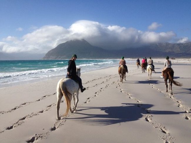 How about horseback riding on Noordhoek Beach