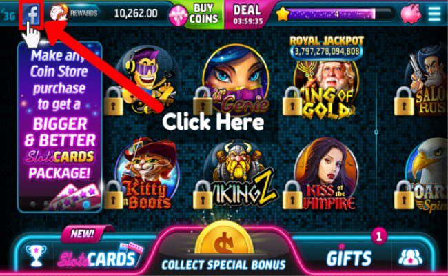 How to Collect Free Coins Playing Slotomania on Facebook 