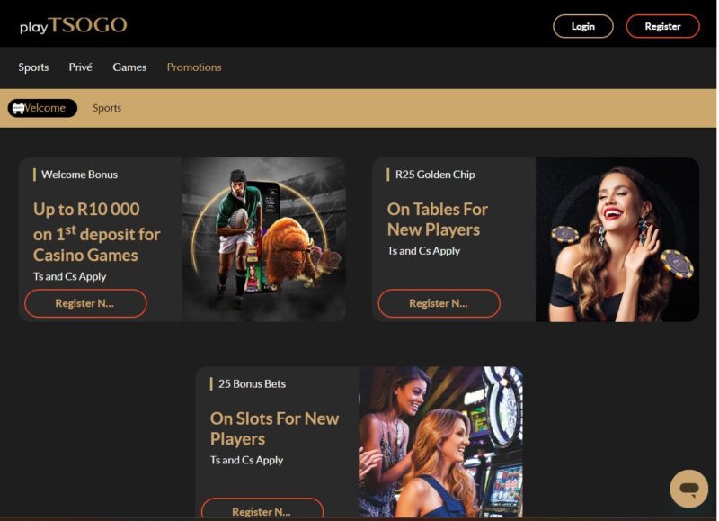 PlayTsogo Casino Bonuses