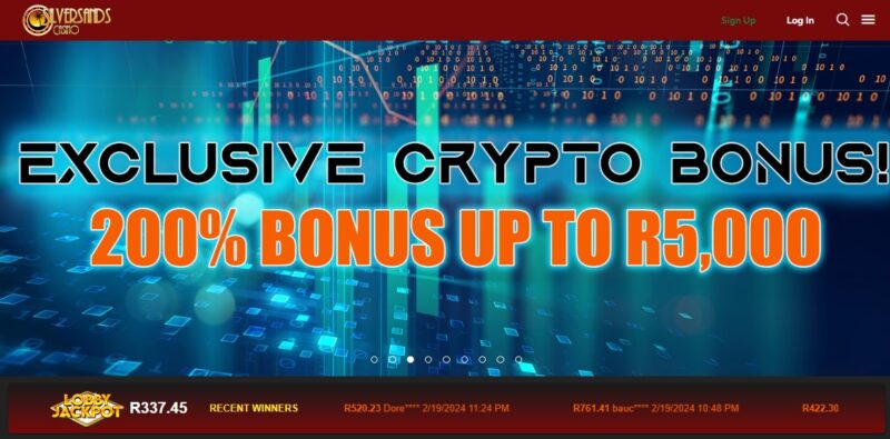 Silversands casino crypto bonus