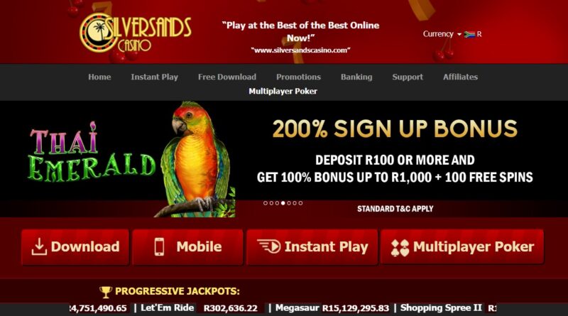 Silversands casino welcome bonus