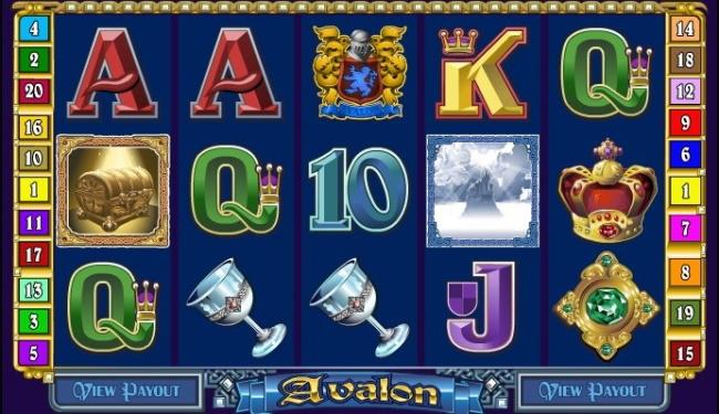 Symbols in the Avalon Slot Games 