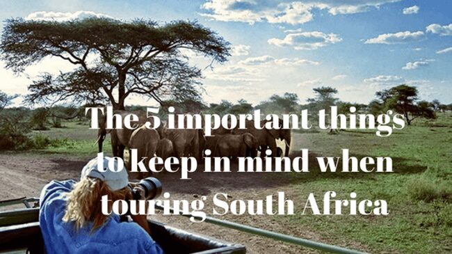 The 5 Important Things to Keep in Mind When Touring South Africa