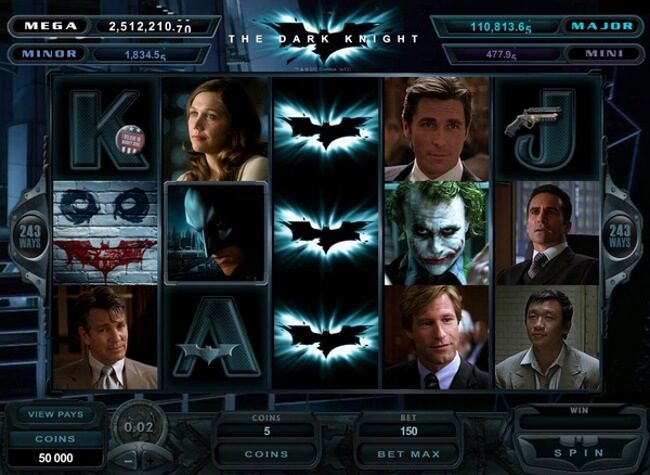 The Dark Knight Base Games Re-spin Features