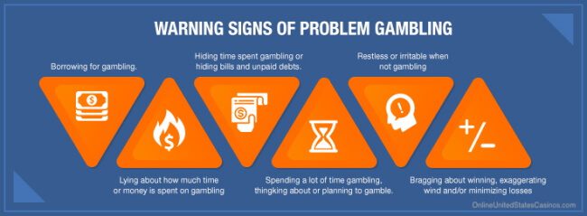 What are the signs of gambling addiction