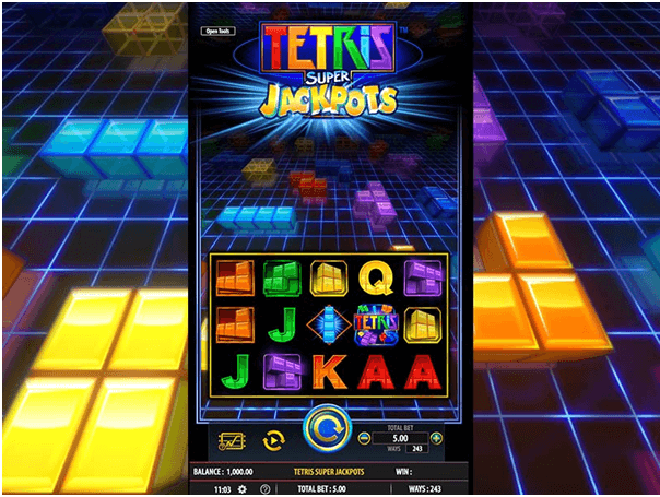 Where to play Tetris Super Jackpots slot?
