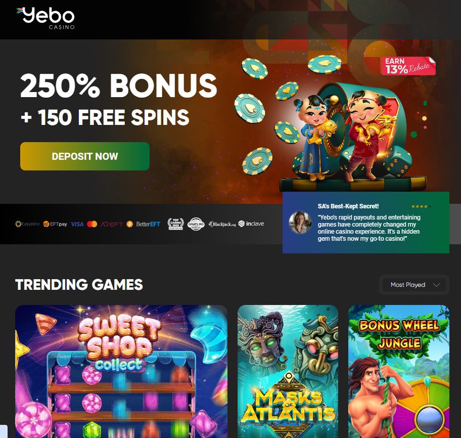 Yebo Casino - Bitcoin casino