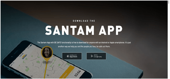 Santam App Download Screen
